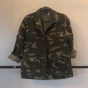 H&M camo utility jacket